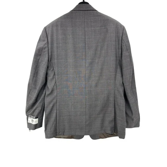 Lauren Ralph Lauren Ultraflex Gray Plaid Blazer Sport Coat Jacket 44L